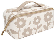 Alice Wheeler London Beige Floral Train Case