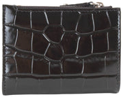 Vivienne Westwood Black Embossed Croc Slim Flap Card Holder Purse