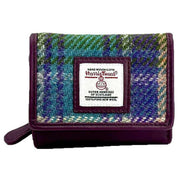 maccessori-purple-harris-tweed-trifold-purse-34629847