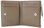 Vivienne Westwood Khaki Saffiano Slim Flap Card Holder Purse