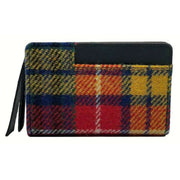 maccessori-yellow-harris-tweed-medium-zip-purse-34629869