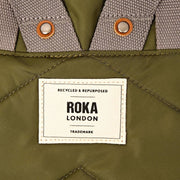 Roka Green Canfield B Medium Recycled Nylon Backpack