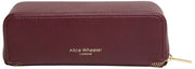 Alice Wheeler London Burgundy Luxury Small Train Case
