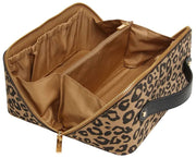 Alice Wheeler London Black Animal Print Train Case