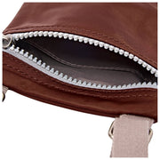 Roka Brown Chelsea XS Recycled Nylon Crossbody Bag