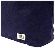 Roka Blue Hoxton Large Cotton Canvas Shoulder Bag
