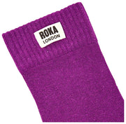 Roka Purple Wimbledon Crew Socks