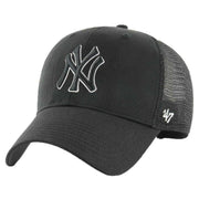 47 Brand Black Branson MLB New York Yankees Trucker Cap