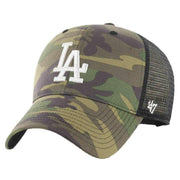47 Brand Green Branson MLB Los Angeles Dodgers Trucker Cap