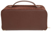 Alice Wheeler London Brown Kensington Suede Train Case
