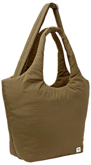 Roka Brown Oxford Medium Taslon Shoulder Bag