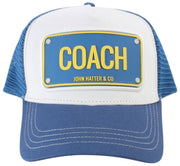 John Hatter Blue Coach Rubber Trucker Hat