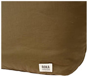 Roka Brown Oxford Medium Taslon Shoulder Bag
