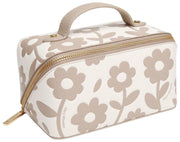 Alice Wheeler London Beige Floral Mini Train Case