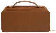 Alice Wheeler London Tan Kensington Suede Train Case