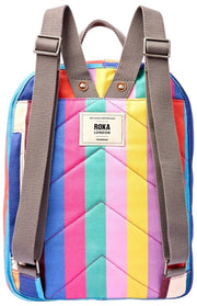 Roka Blue Hampton Small Cotton Canvas Backpack