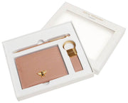 Alice Wheeler London Pink Bow Card Holder Key Ring and Pen Luxury Gift Set