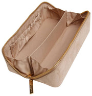 Alice Wheeler London Cream Kensington Small Suede Train Case
