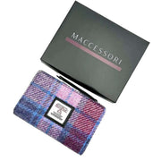 maccessori-pink-harris-tweed-medium-zip-purse-34629863