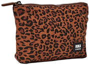 Roka Brown Maida Vale Small Cotton Canvas Pouch