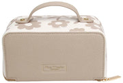 Alice Wheeler London Beige Floral Mini Train Case