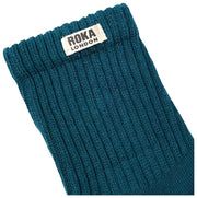 Roka Blue Windsor Solid Crew Socks