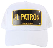 John Hatter White El Patron Aluminium Trucker Hat