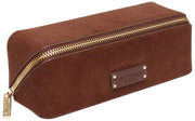 Alice Wheeler London Brown Kensington Small Suede Train Case