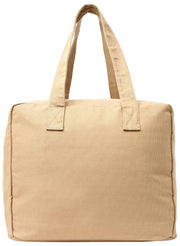 Roka Beige Sloane Medium Cotton Canvas Tote Bag
