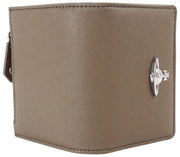 Vivienne Westwood Khaki Saffiano Slim Flap Card Holder Purse