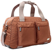 Roka Brown Gatwick Medium Recycled Canvas Duffle Bag