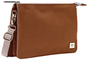 Roka Brown Carnaby XL Recycled Canvas Crossbody Bag