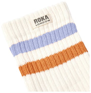 Roka Orange Windsor Stripe Crew Socks