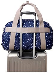 Roka Navy Gatwick Medium Recycled Canvas Duffle Bag