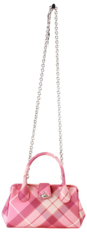 Vivienne Westwood Pink Pamela Buccia D'Arancia Small Handbag