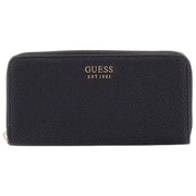 GUESS Black Brenton Large Zip Around Purse