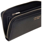 GUESS Black Brenton Large Zip Around Purse