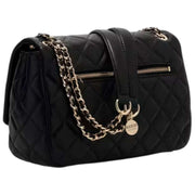 GUESS Black Juliet Convertible Across Body Flap Bag