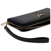 GUESS Black Laurel II Large Zip Around Purse