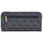 GUESS Black Laurel II Large Zip Around Purse