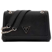 GUESS Black Noelle II Convertible Across Body Flap Bag