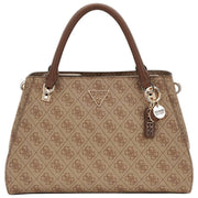 GUESS Brown Noelle II Luxury Satchel Bag