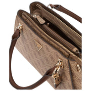 GUESS Brown Noelle II Luxury Satchel Bag