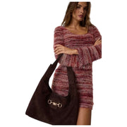 GUESS Brown Sunset Hobo Bag