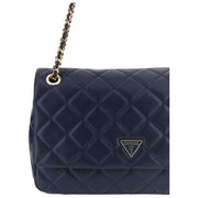 GUESS Navy Juliet Convertible Across Body Flap Bag