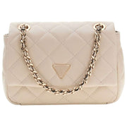 GUESS White Juliet Mini Flap Bag