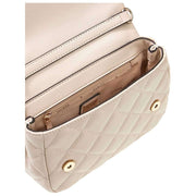 GUESS White Juliet Mini Flap Bag
