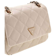 GUESS White Juliet Mini Flap Bag