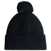 Hunter Black Brenig Ribbed Pom Pom Beanie