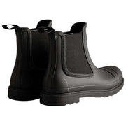 Hunter Black Comando Chelsea Boots